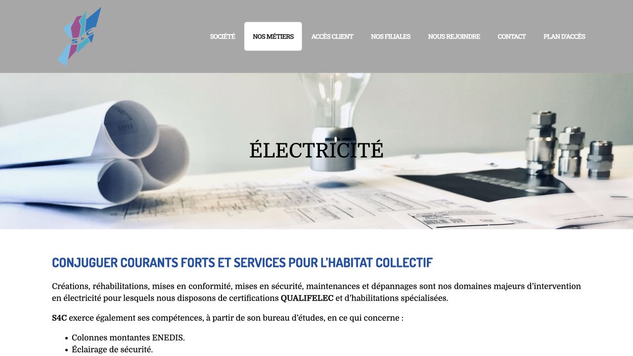 Capture du site de S4C