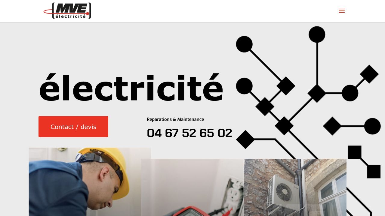 Capture du site de MVE Électricité