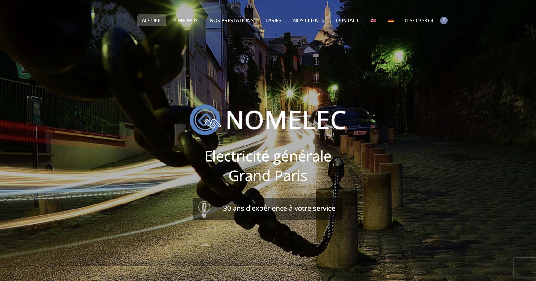 Capture du site de Nomelec