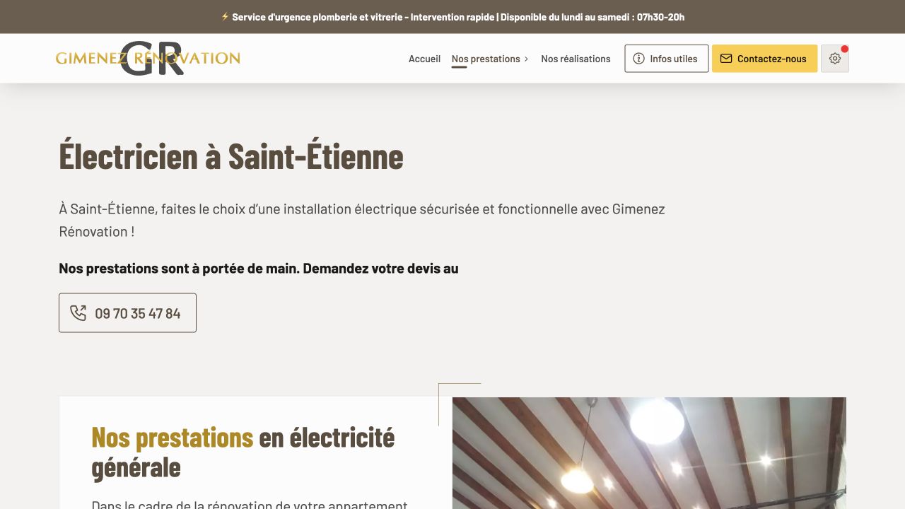 Capture du site de Gimenez Rénovation
