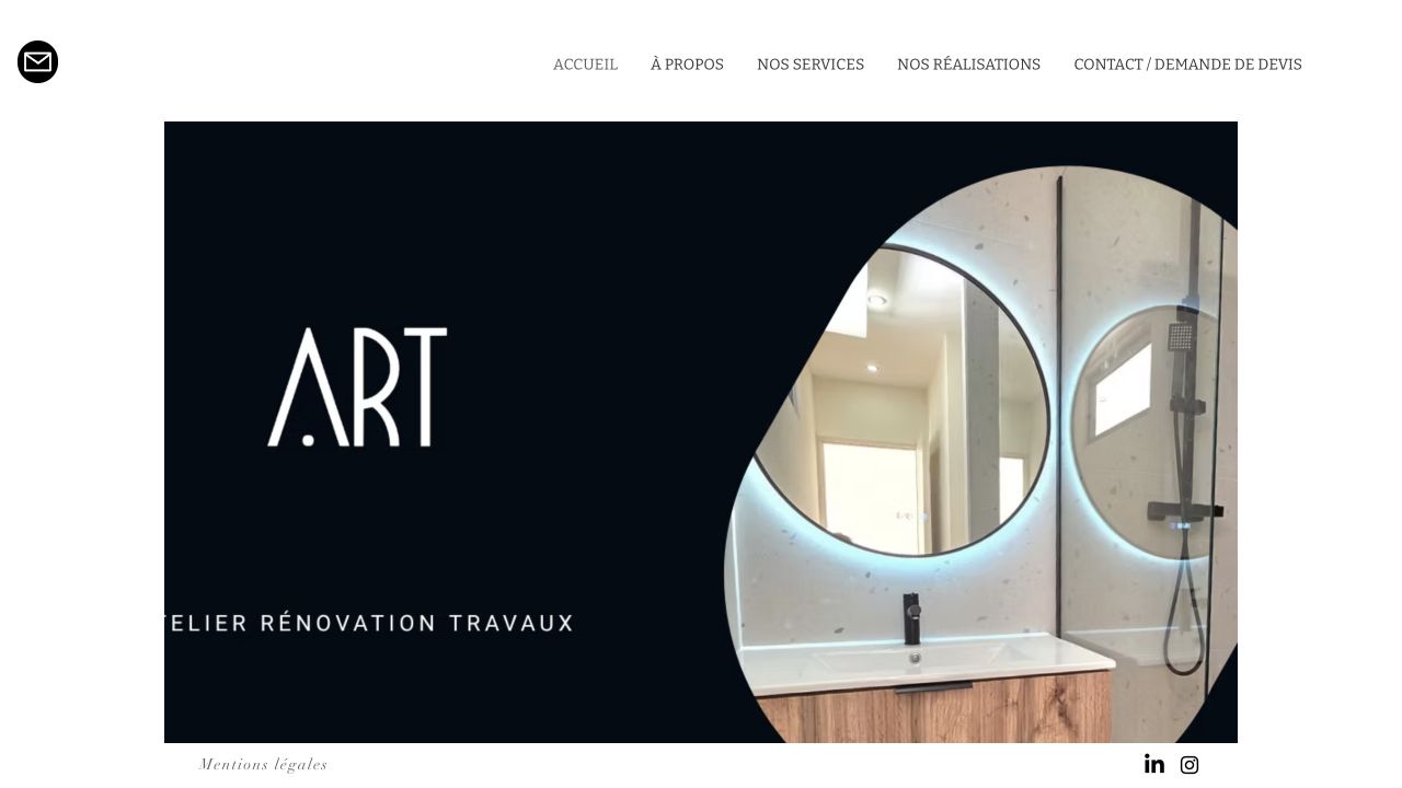 Capture du site de Atelier Rénovation Travaux