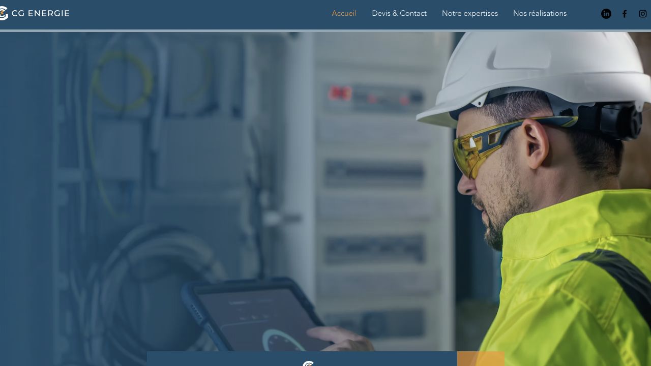 Capture du site de CG Énergie