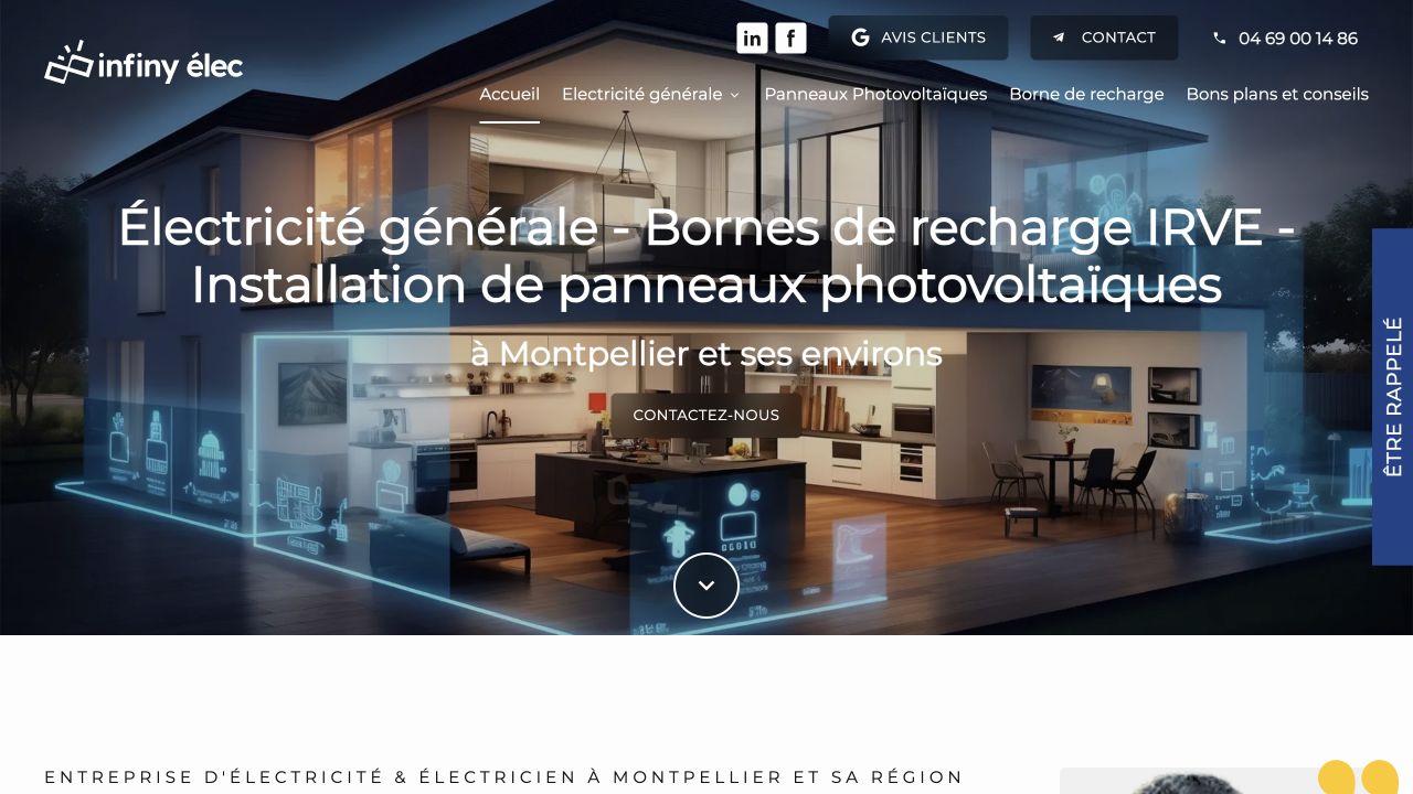 Capture du site de Infiny Élec